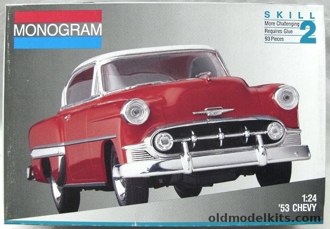 Monogram 1/24 1953 Chevrolet Bel Air 2 Door Hardtop - Stock or Custom, 2237 plastic model kit